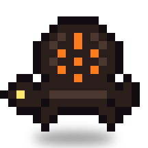 Obsidian turtle