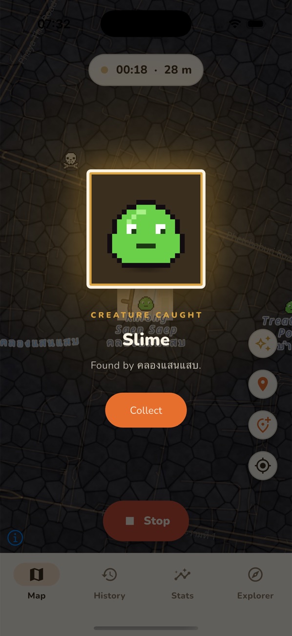 A ghost caught: the bestiary card