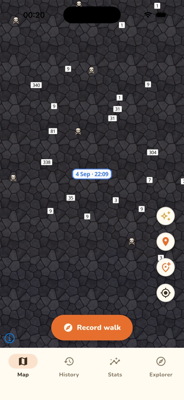 Dungeon look zoomed out with guardians over towns
