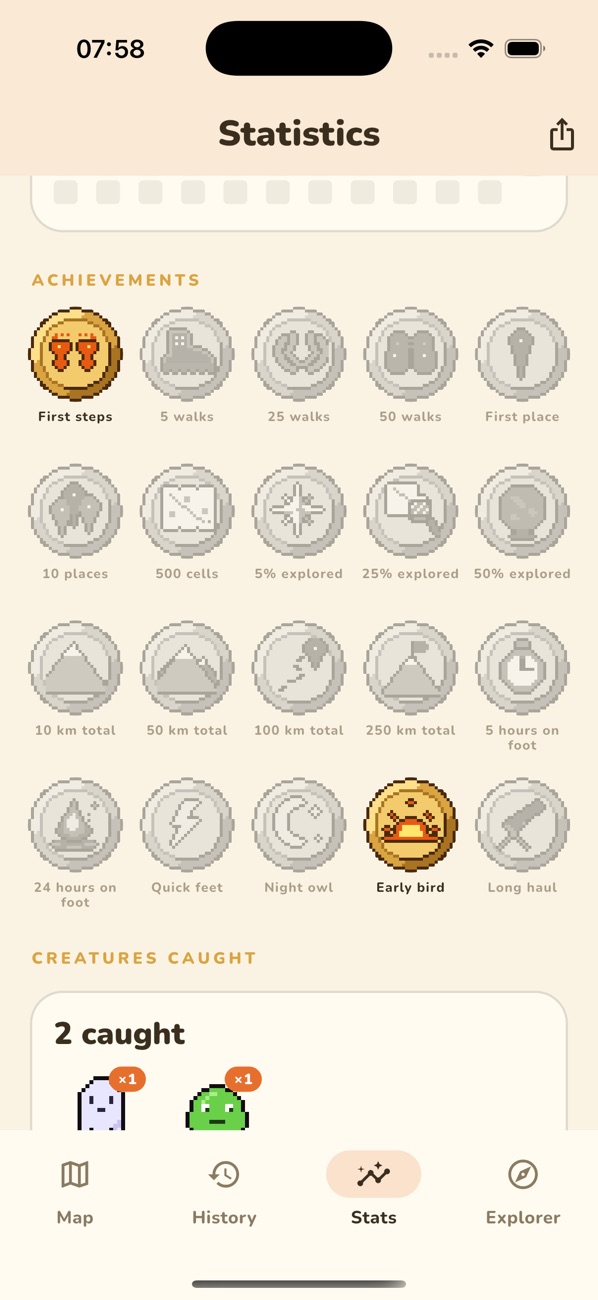 Statistics, pixel medals and the bestiary